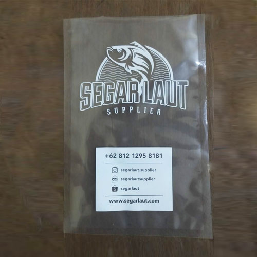 Contoh hasil Vacum Bag custom dengan logo
